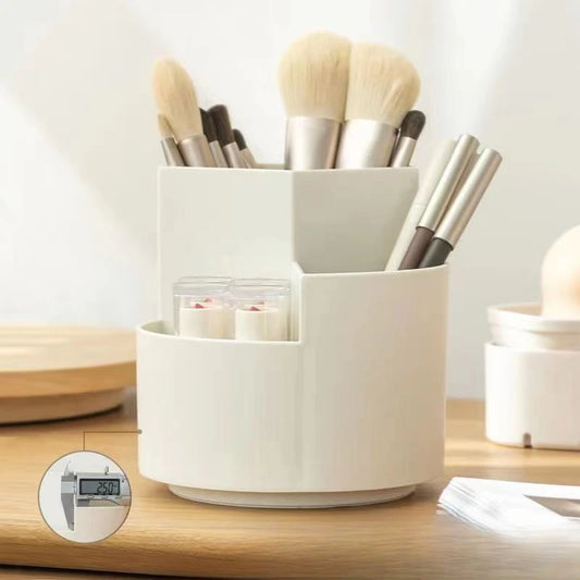 360° Rotating Brush Holder – Vanity Makeup Organizer