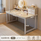 Simple Dressing Table Makeup Table with Storage Vanity Desk with Mirror and Led Lights Study Table Student Desk for Bedroom
