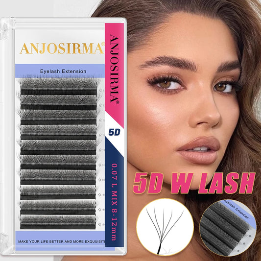 ANJOSIRMA 5D Eyelash Extensions – Volume W-Shape