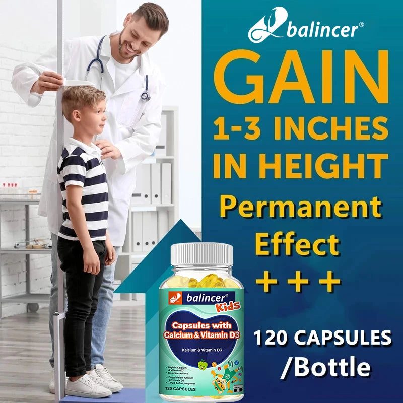 Kids Calcium & Vitamin Supplement – Strong Bones & Teeth Support
