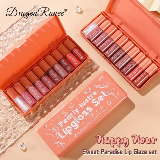 Dragon Ranee 10 Colors Lip Glaze Set – Moisturizing Gloss