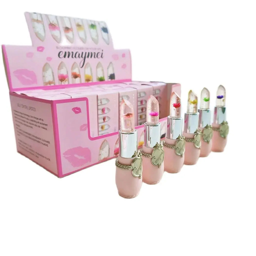 Jelly Flower Colour-Changing Lip Balm Set — 24 Pieces - main product image