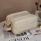 Double Zipper Makeup Bag – Large Capacity Travel Pouch