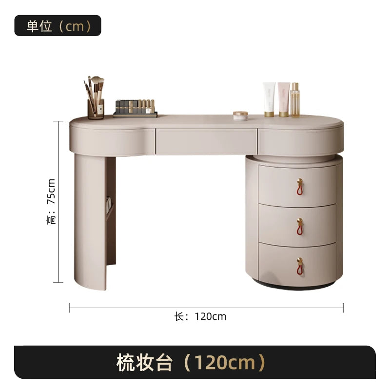 Modern Luxury Makeup Vanity Desk Design Aesthetic Style Elegant Dressing Table Nordic Tocador De Maquillaje Bedroom Furniture