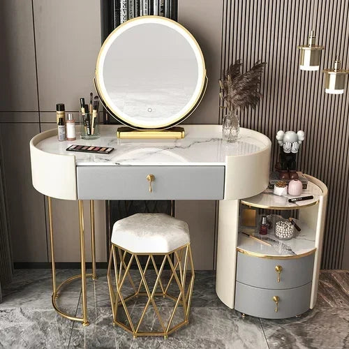 Bedroom Luxury Vanity Table Beauty Storage Fashion Girls Vanity Table Modern Multifunctional Tocador Maquillaje Furniture