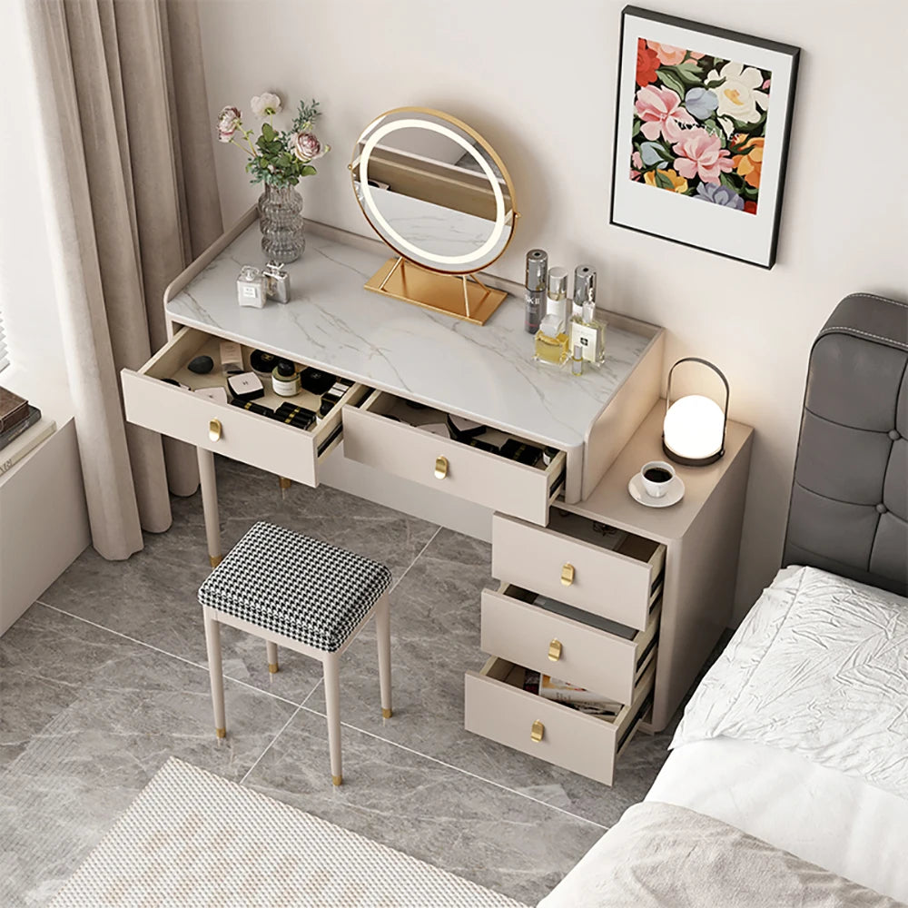 Makeup Dressing Vanity Table Organizer Drawers Modern Vanity Table Bedroom Table De Maquillage Avec Miroir Bedroom Furniture