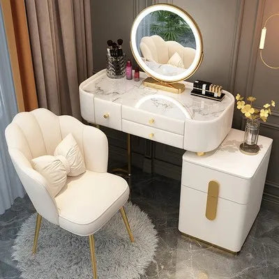 Wide Vanity Table with Storage Drawer — Vanity Furniture, Bedroom Furniture | Beautifully Within