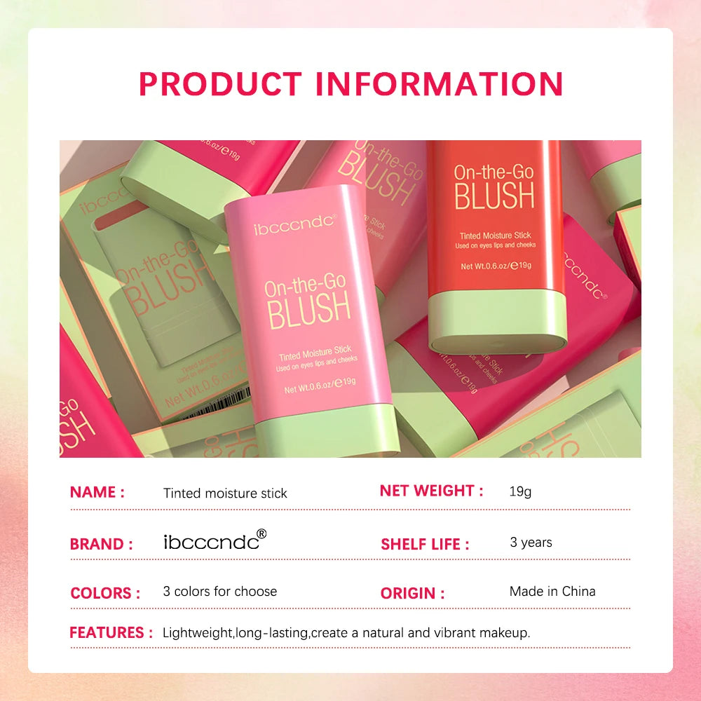 Waterproof Blush Stick Cream Rouge