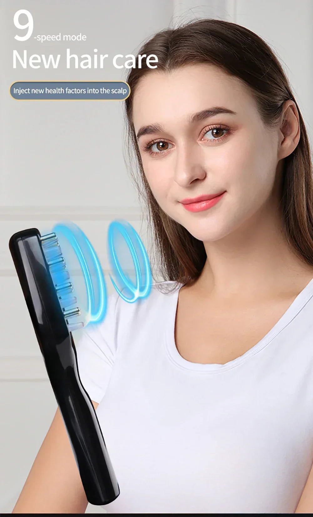 Electric Vibration Massage Comb – Hair Growth Therapy Tool