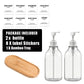 Wall-Mounted Shampoo & Conditioner Bottle Set – 500ml