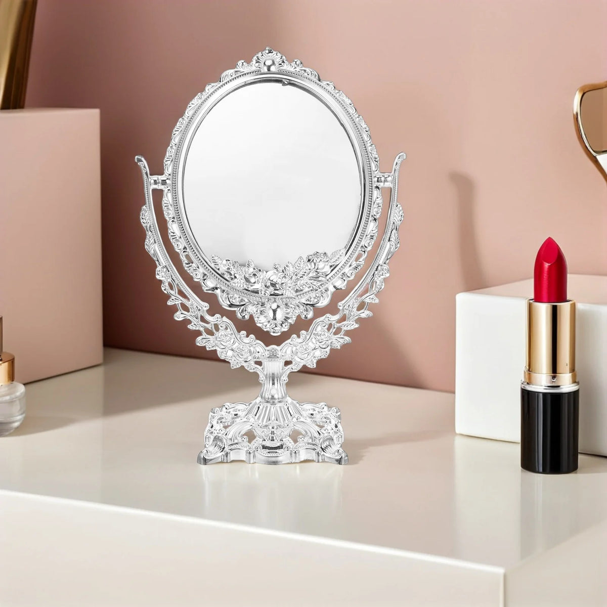 Retro Oval Swivel Vanity Mirror