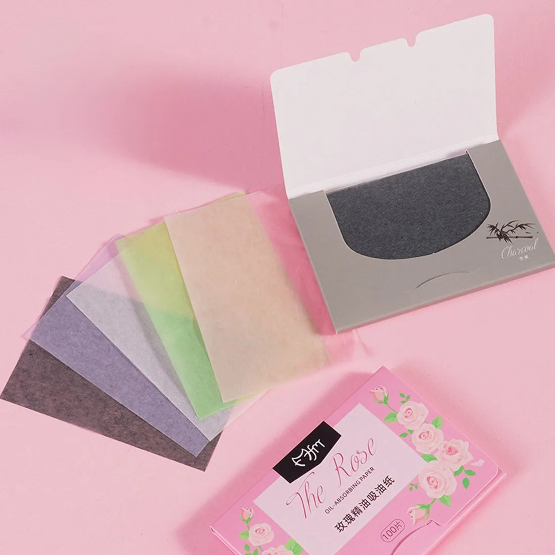 Oil Blotting Paper – 100pcs Portable Face Wipes