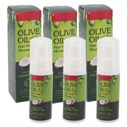 Olive Oil Hair Mousse – Nourishing Styling Foam, 60ml