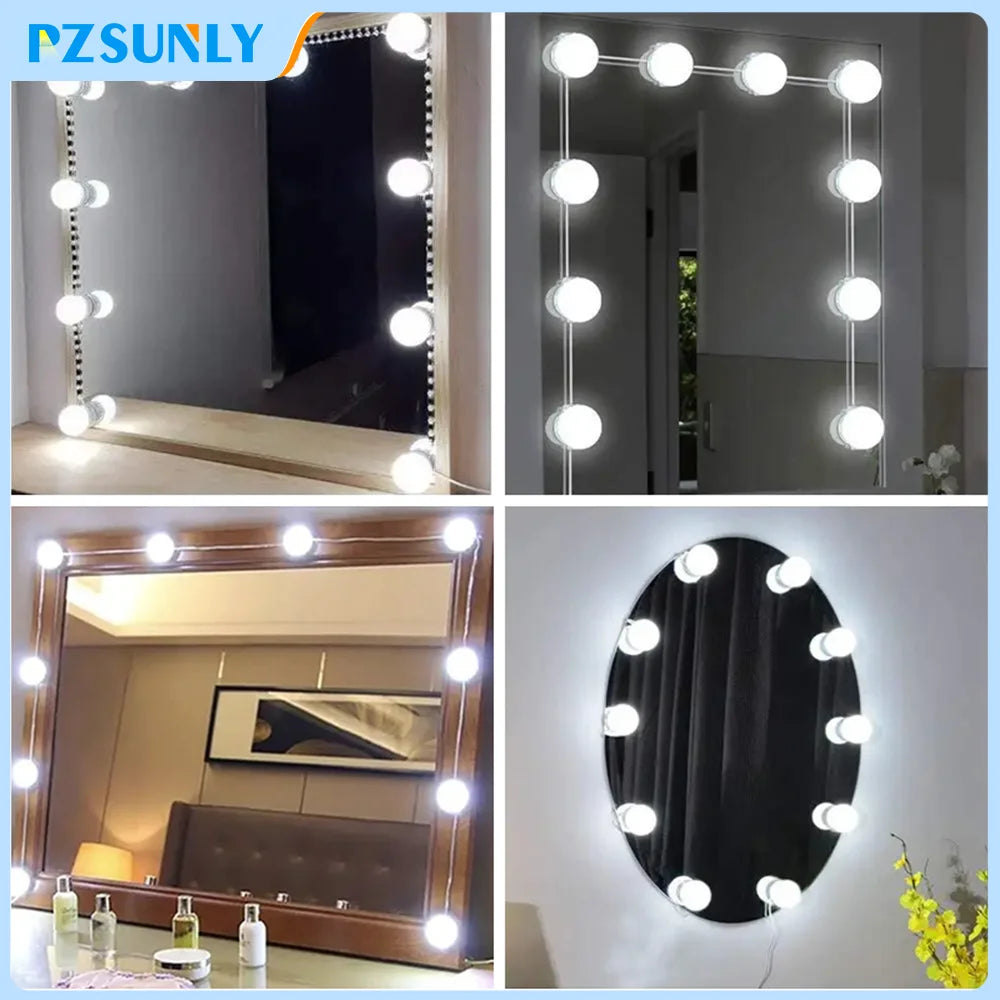 USB LED Vanity Mirror Light Kit — Vanity Lighting, Dimmable, LED Light Kit | Beautifully Within