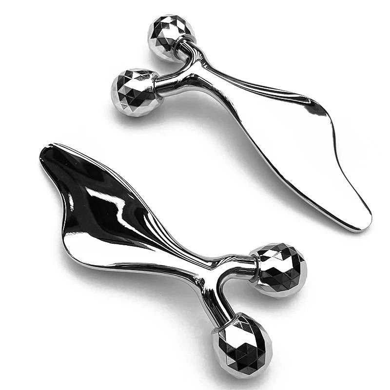 2-in-1 3D Facial Massager & Gua Sha Roller