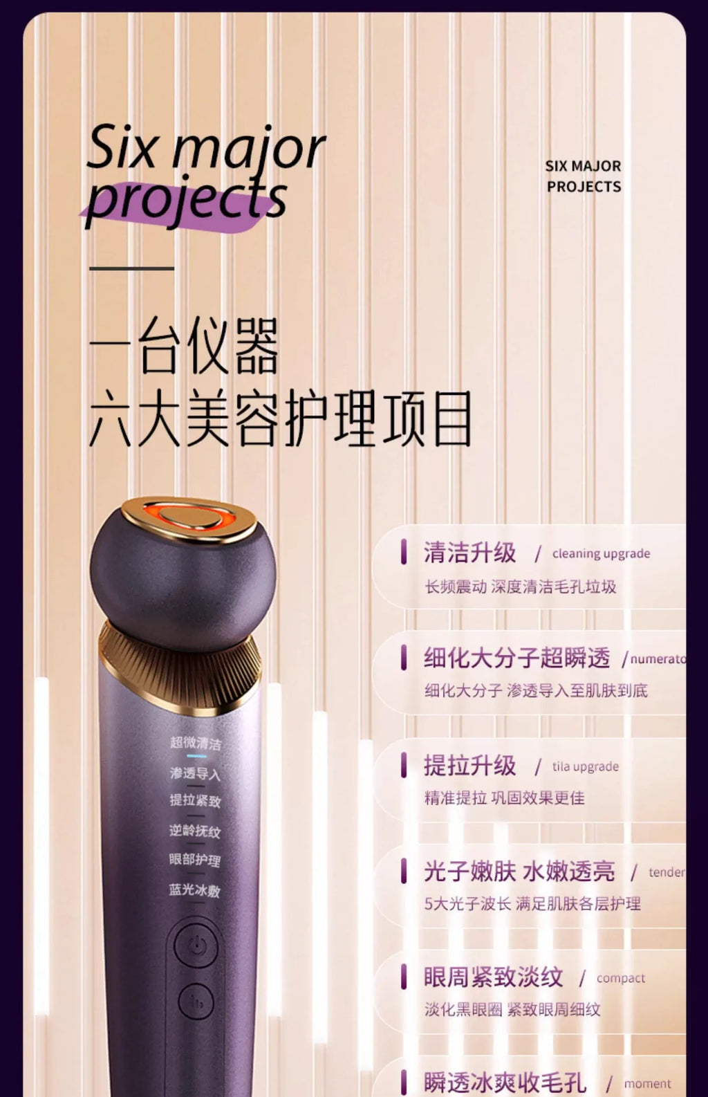 TriLux EMS, Cryo & LED Facial Lifting Device