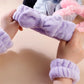 3PCS Coral Velvet Facial Set – Hairband & Wristband