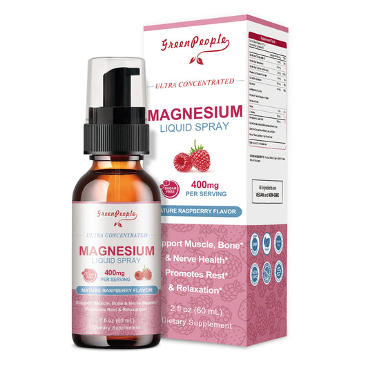 Magnesium Glycinate Liquid 400mg – With B6, C, D & Zinc
