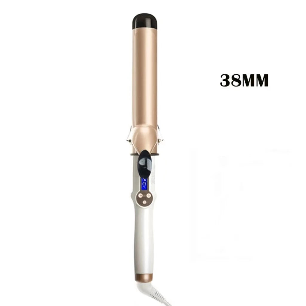 LCD Hair Curler Wand – Professional Curling Iron 9–38mm