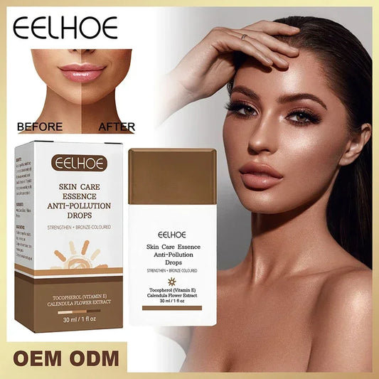 Peptide Self-Tanning Serum – Dark Bronzing Drops for Face & Body