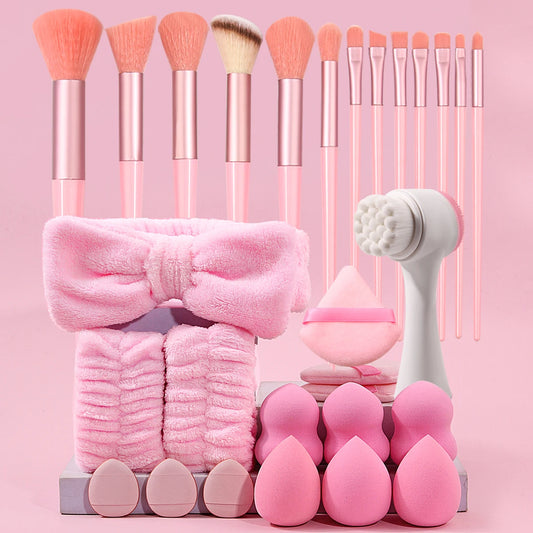 29pcs Makeup Brush & Sponge Tool Kit