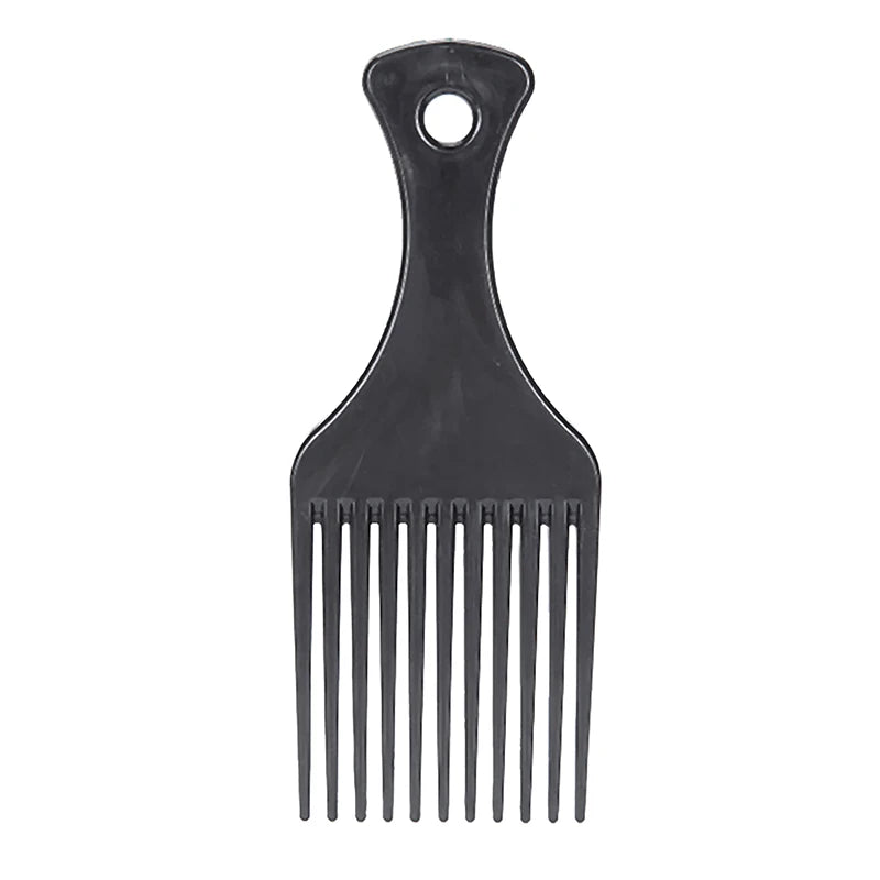 Wide Tooth Afro Pick Comb – Plastic Curly Hair Styling Tool