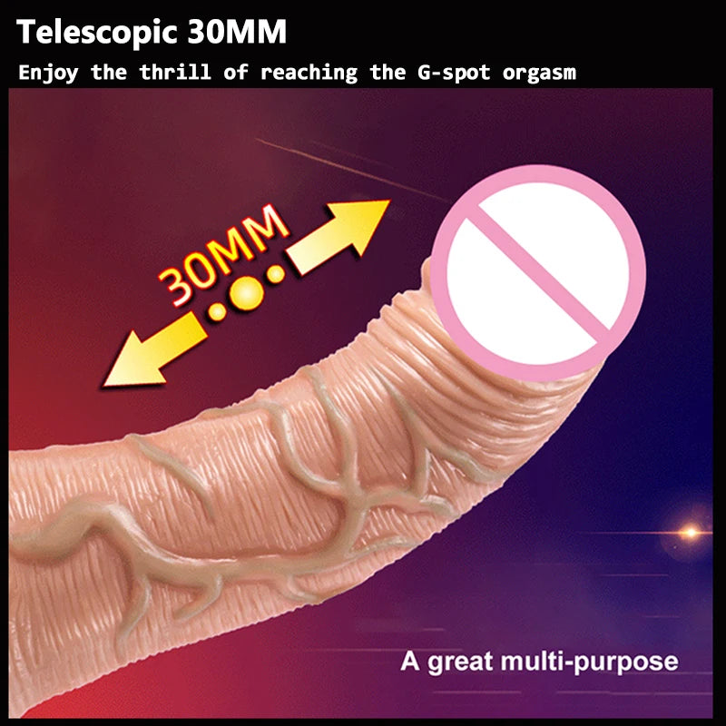 Thrusting Realistic Dildo w/ Remote