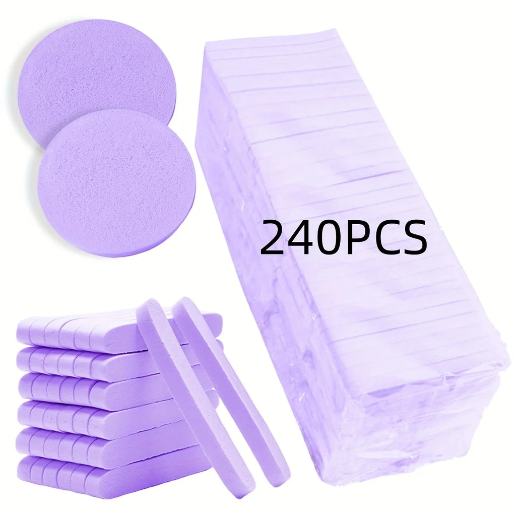 Compressed Facial Sponges (240-Count) — Bath Tool, Makeup Removal | Beautifully Within