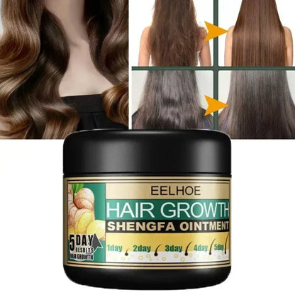 Ginger Hair Cream Hair Mask for Hair Growth Ginger Oil Prevent Loss Treatment Anti-Dandruff Smoothing Repair Care Cream