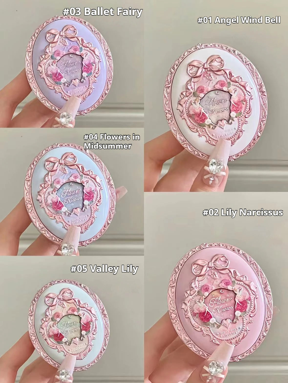 Flower Knows Embossed Blusher – Matte Powder Blush