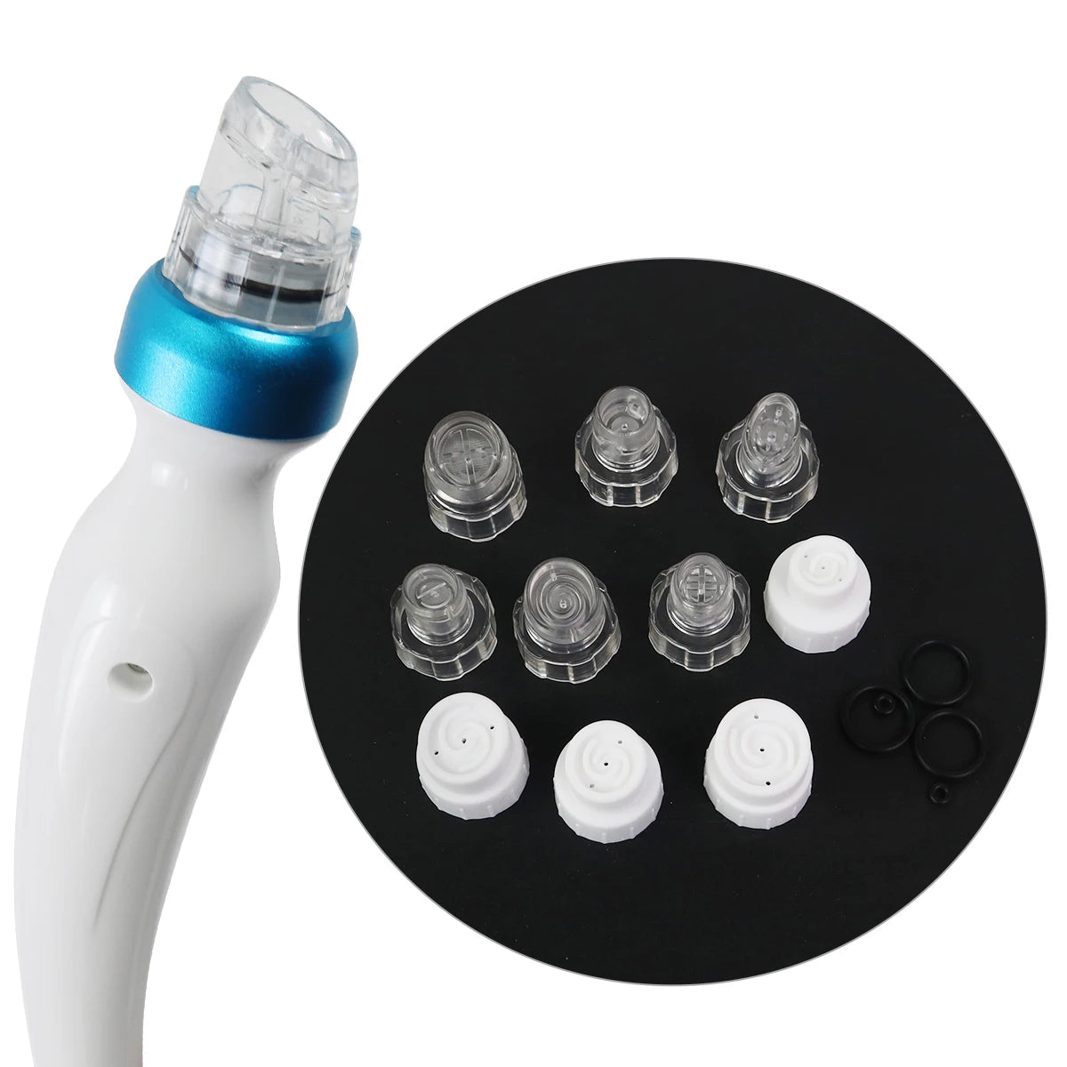 Ultrasonic Skin Scrubber Facial Pore Cleanser Probe With Jet Peel And EMS Modes
