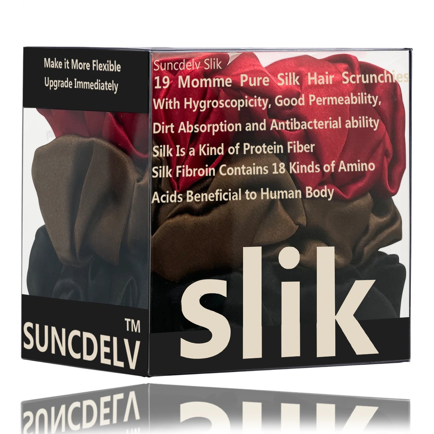 3-Piece Silk Scrunchies – Pure Mulberry Hair Ties