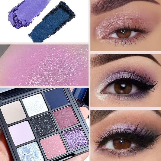 9 Color Glitter Eyeshadow Palette