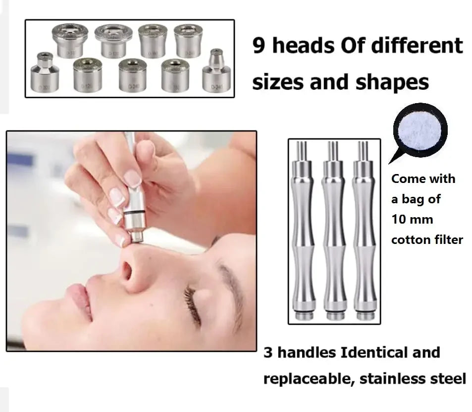 Diamond Dermabrasion Replacement 9 Tips Facial Microdermabrasion Accessories