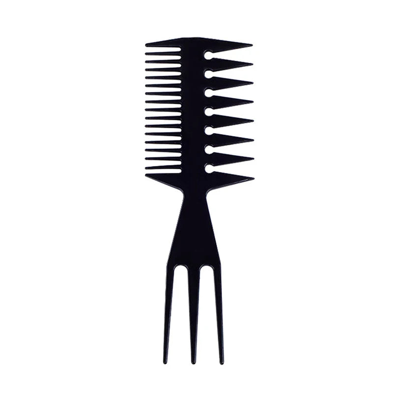 Wide Tooth Afro Pick Comb – Plastic Curly Hair Styling Tool