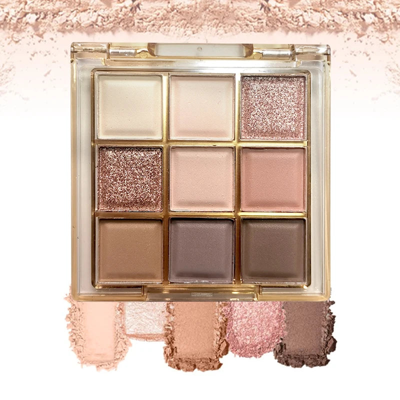 9 Color Glitter Eyeshadow Palette