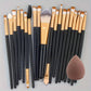 Makeup Brush Set (8–20pcs) – Foundation & Eyeshadow