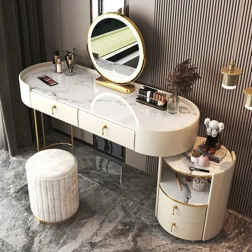 Bedroom Luxury Vanity Table Beauty Storage Fashion Girls Vanity Table Modern Multifunctional Tocador Maquillaje Furniture