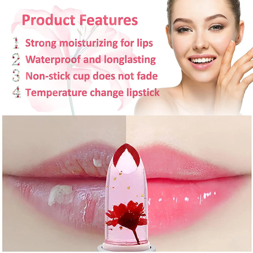 Jelly Flower Colour-Changing Lip Balm Set — 24 Pieces - image 4