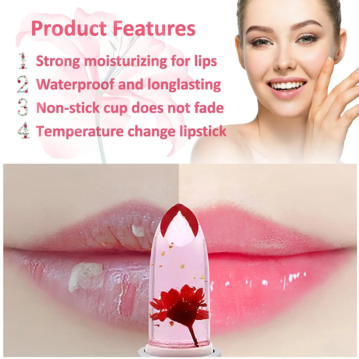 Jelly Flower Colour-Changing Lip Balm Set — 24 Pieces - image 4