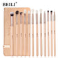 BEILI Pink Makeup Brush Set – Powder & Eyeshadow