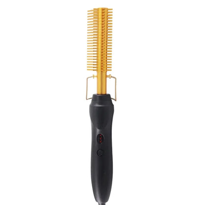 Hair Straightener Flat Iron – Styling Brush & Curling Comb