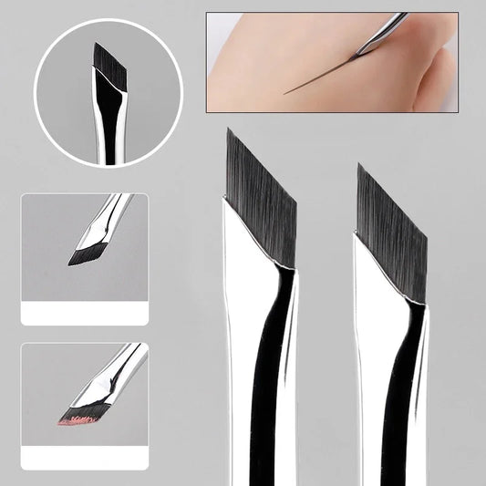 CNK Eyeliner & Eyebrow Brush Set – Ultra-Thin Precision Brushes (2/5 Pc)