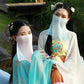 Hanfu Face Scarf Veil – Sunscreen Mesh Mask Cover