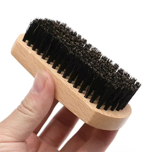 Wooden Boar Bristle Beard Brush – Mustache & Hair Comb