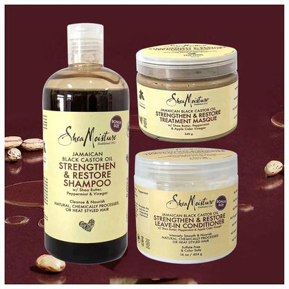 Shea Moisture Hair Set – Jamaican Black Castor Oil Masque