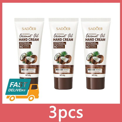 Sadoer Coconut Oil Hand Cream – Repair Dry & Cracked Skin 60g