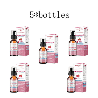 Magnesium Glycinate Liquid – 400mg with B6, C, D & Zinc