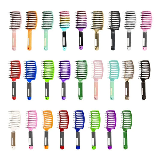Flexible Wet & Dry Hair Brush – Soft Pin Detangling Comb