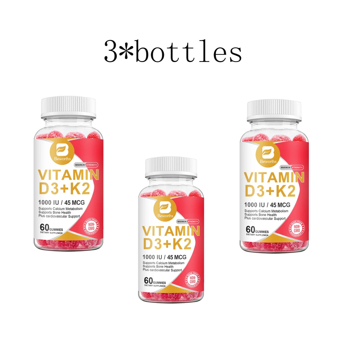 Vitamin D3 K2 Gummies – Plant Based